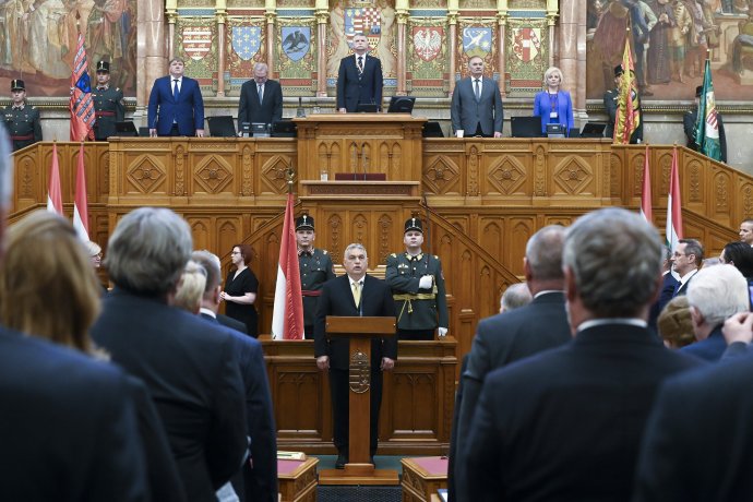 Inaugurácia Viktora Orbána v maďarskom parlamente. Foto - TASR/AP