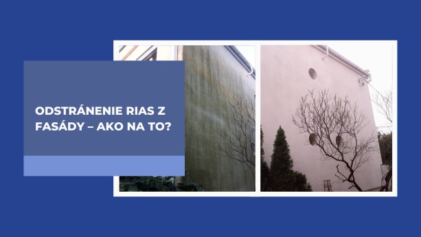 Odstránenie rias z fasády – ako na to?