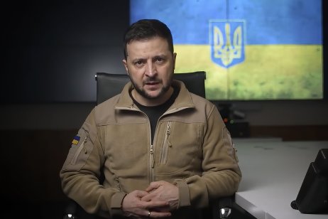 Volodimir Zelenszkij ukrán elnök (TASR/AP)