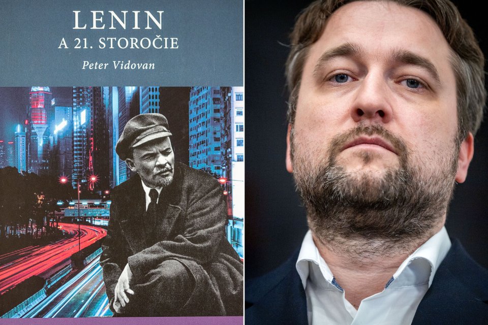 Kniha o Leninovi vydaná pod pseudonymom a politik Smeru Ľuboš Blaha. Foto N - Tomáš Benedikovič