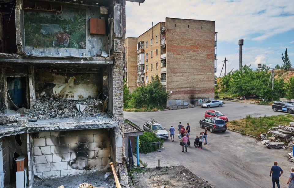 Horenka nie je najznámejšia ukrajinská obec, ale rozhodne patrí medzi najviac zničené. Foto - Iva Zímová