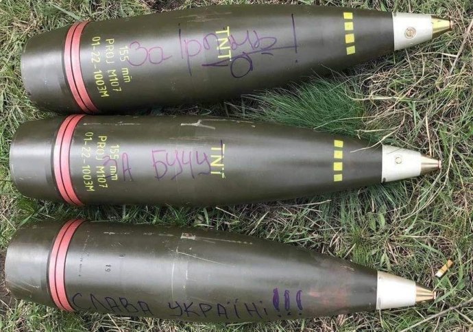 Slovenské granáty na Ukrajine. Foto - Twitter, Ukraine Weapons Tracker
