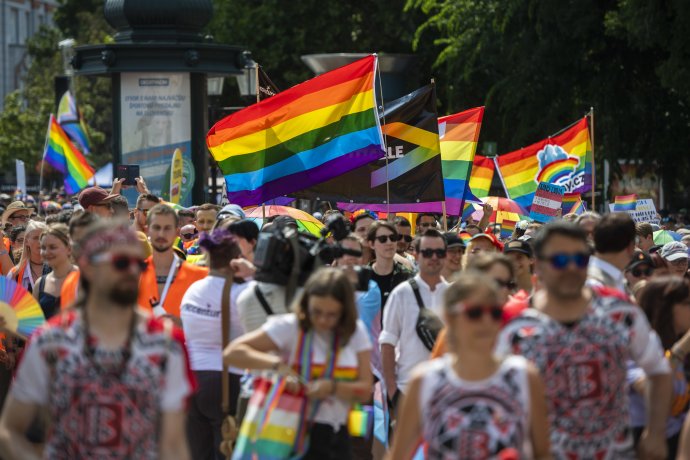 A pozsonyi Pride 2022-ben. Fotó - TASR