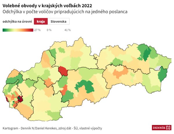 Volebné obvody v&nbsp;7 z&nbsp;8 krajov odporujú zákonu aj ústave. Ešte horšie je to s&nbsp;obvodmi pre komunálne voľby v&nbsp;Bratislave