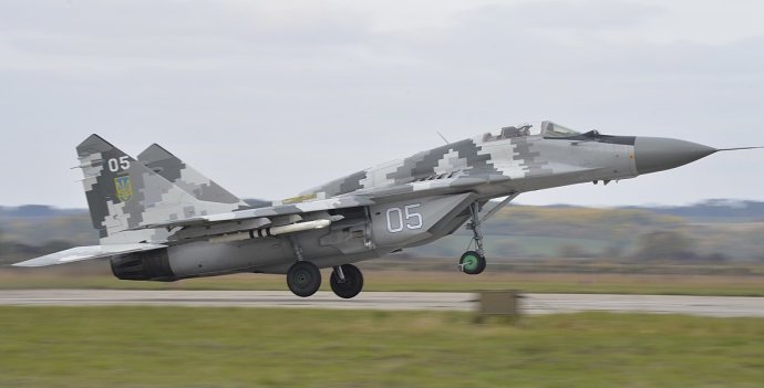 Ukrajinský MiG-29. Foto - Wikipedia