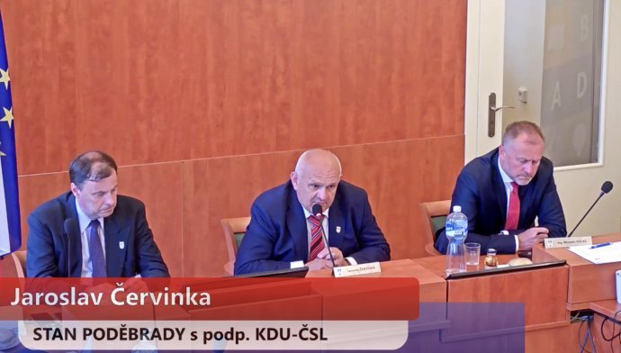Starosta Poděbrad Jaroslav Červinka. Zdroj: záznam zo zasadnutia mesta z 22. júna
