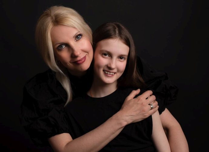 Mila Medvedovska s dcérou Milaniou. Foto - Jana Fašungová