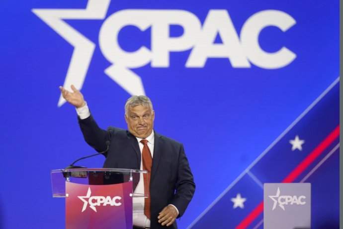 Viktor Orbán na stretnutí amerických konzervatívcov v Dallase. Foto - TASR/AP