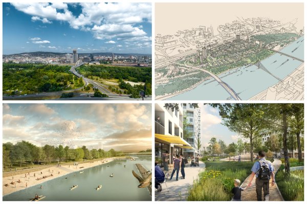 Centrálny park, malý prístav, pláž aj škôlka: ako by mal raz vyzerať petržalský breh