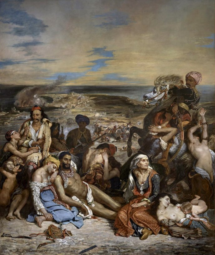 Eugène Delacroix – Vraždenie na Chiu.