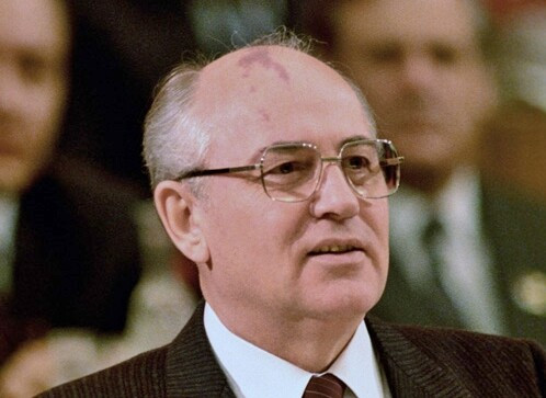 Michail Gorbačov na 20. zjazde Komunistického zväzu mládeže v Moskve v roku 1987. Foto – RIA Novosti/Vladimir Viatkin (CC BY-SA 3.0)