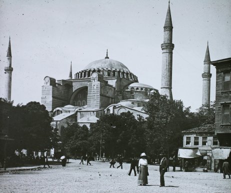 A konstantinÃ¡polyi Hagia Sophia 1908-ban. ForrÃ¡s - Fortepan / Magyar FÃ¶ldrajzi MÃºzeum / DiagyÅ±jtemÃ©ny