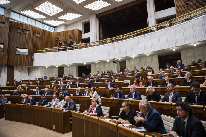 Septembrová schôdza parlamentu. Foto - TASR