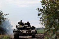Ukrajinské tanky pri Lymane. Ilustračné foto - generálny štáb Ukrajiny