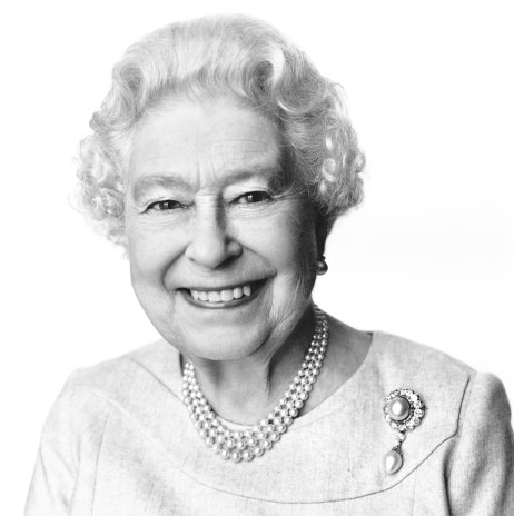 A királynő portréja, amelyet 88. életévének alkalmából készített David Bailey világhírű brit fotográfus. Fotó - AP/David Bailey