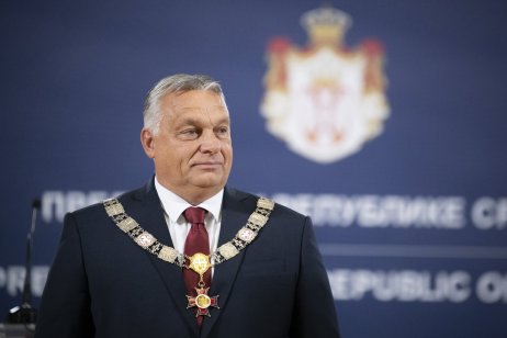 Orbán Viktor Belgrádban. Fotó - MTI/Miniszterelnöki Sajtóiroda/Benko Vivien Cher
