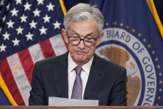 Šéf americkej centrálnej banky (Fed) Jerome Powell počas tlačovej konferencie vo Washingtone 21. septembra 2022. Foto - TASR/AP