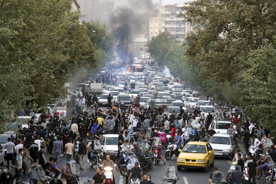 Teheráni tüntetések. Fotó - TASR/AP