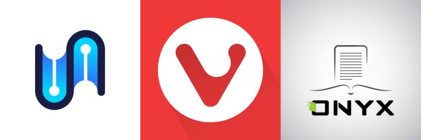 Zľava doprava: BookFusion, Vivaldi a Onyx Boox