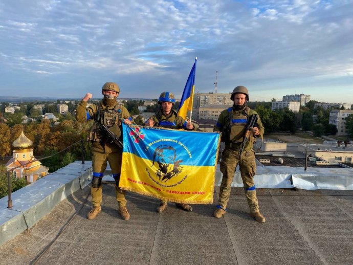 Orosz katonák Kupjanszkban. Fotó - Ukrajna Fegyveres Erői