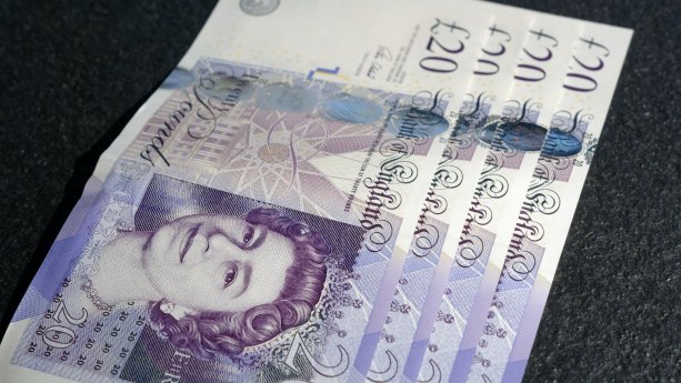 British pound banknote