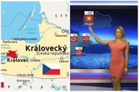 Predpoveď počasia pre fiktívny Královecký kraj podľa českých sociálnych sietí. 