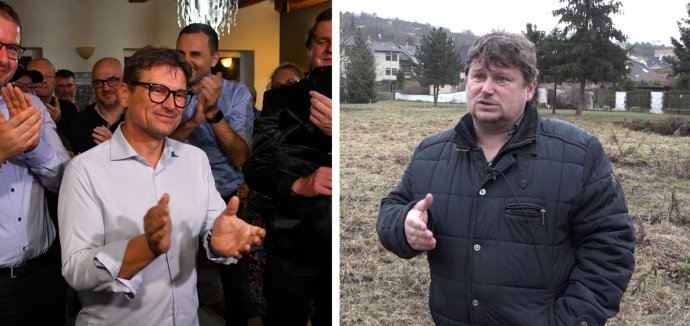 František Oľha vo volebnej kampani, vpravo Oľha na fotke z roku 2021. Zdroj - TASR a FB František Oľha