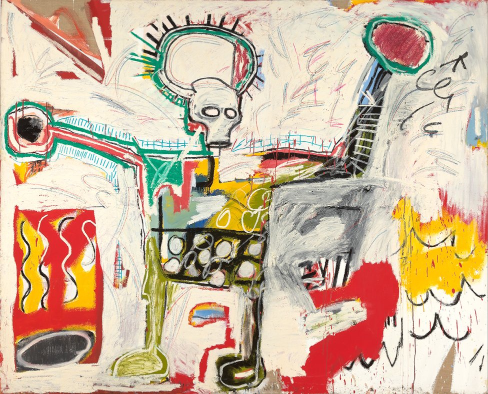 Jean Michel Basquiat: Untitled, 1982. Zbierka Museum Boijmans van Beuningen, Rotterdam