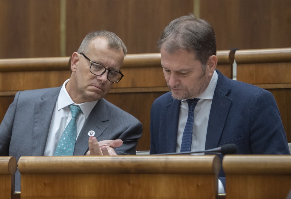 Boris Kollár a Igor Matovič v parlamente. Foto - TASR