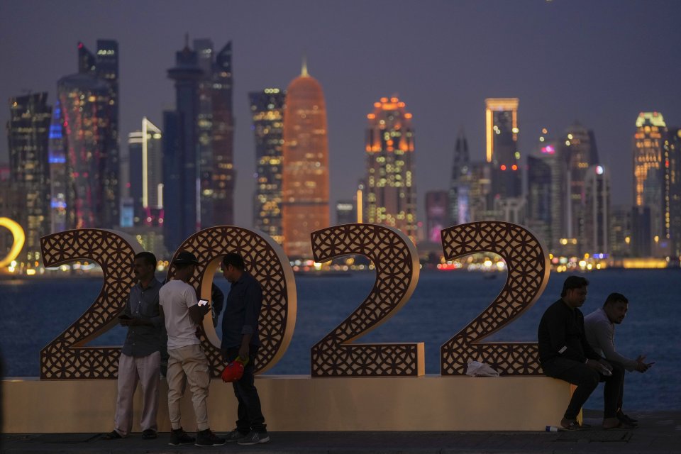Doha látképe a labdarúgó-vilagbajnokság előtt. Fotó - TASR/AP