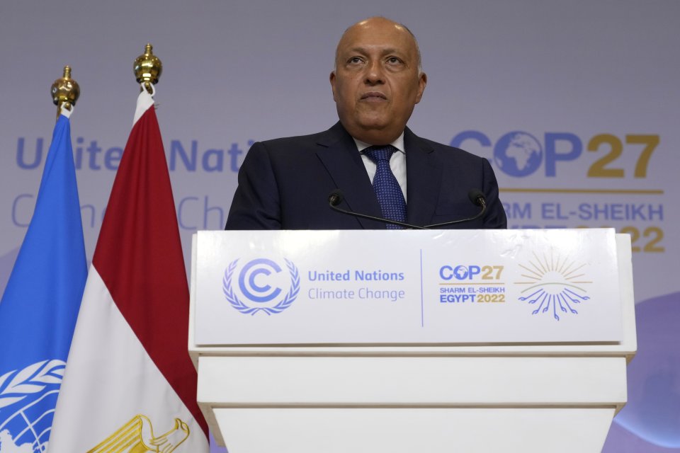 Számeh Sukri egyiptomi külügyminiszter. Fotó - TASR/AP
