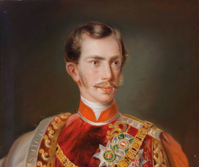 Ferenc József 1855 körül. Ismeretlen festő műve. Forrás - wikimedia.org