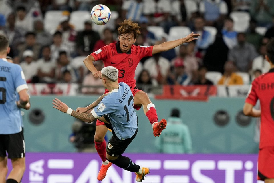 Az uruguayi válogatott gól nélküli döntetlent játszott a dél-koreai csapattal a katari labdarúgó-világbajnokság H csoportjának csütörtöki nyitófordulójában. Fotó - TASR/AP