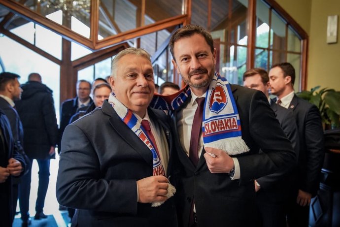 Orbán Viktor és Eduard Heger Kassán. Fotó - Eduard Heger FB-oldala