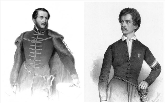 Kossuth Lajos és Petőfi Sándor. Fotók - wikipédia