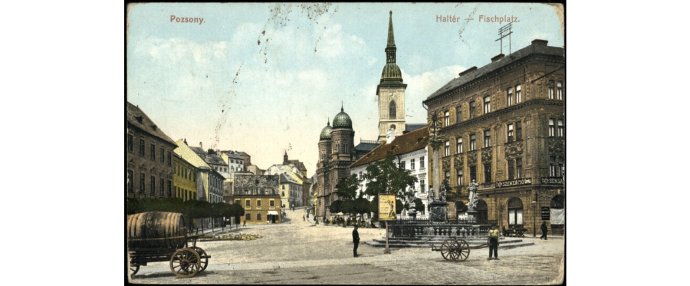 Pozsonyi képeslap. Forrás - Osztrák Nemzeti Könyvtár