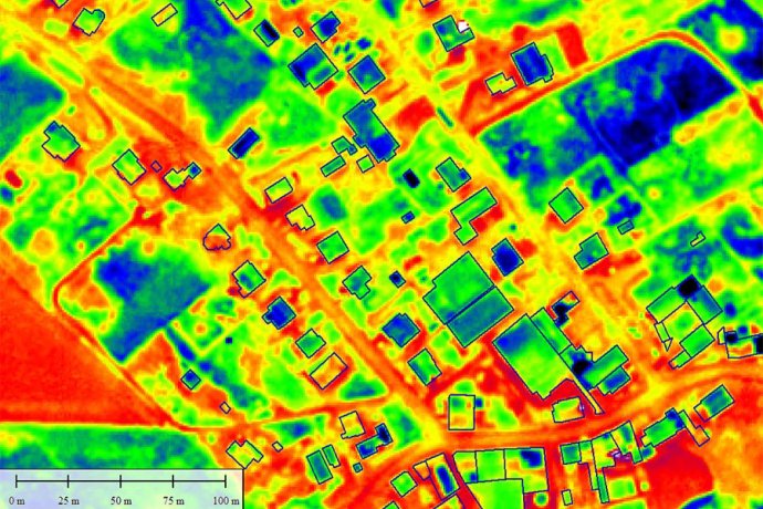 Termosnímka námestia s münsterskou radnicou. Foto – Mesto Münster
