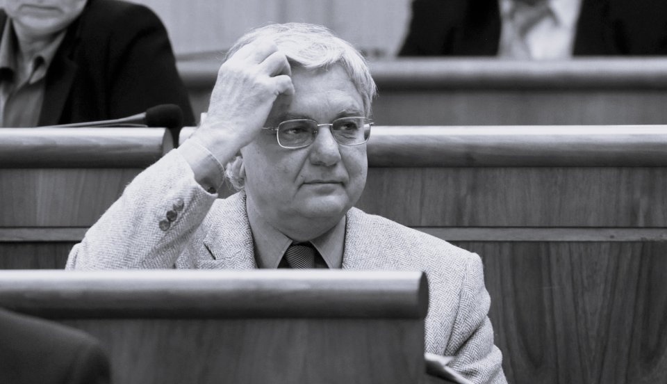 Duray Miklós 2008-ban a parlamentben. Fotó - TASR