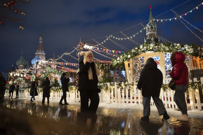 Vianoce 2022 v Moskve. Foto - TASR/AP