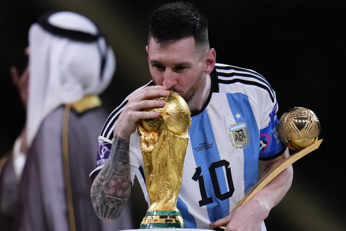 Lionel Messi vyhral majstrovstvá sveta. Foto - TASR/AP