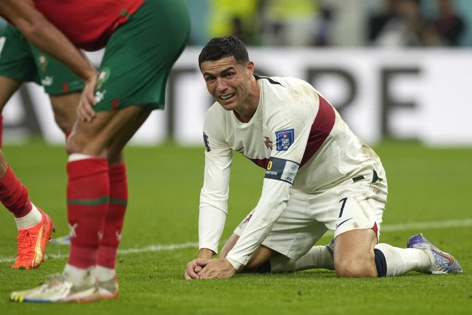 Ronaldo életének talán eddigi legnagyobb csalódása. Fotó - TASR