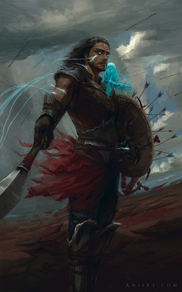 Postava Kaladina z fantasy série Stormlight Archive je jedna z mojich obľúbených; je ťažké sa s ním nestotožniť aspoň do určitej miery :) Zdroj obr.: Ari Ibarra / https://ariirf.com/projects/qA3EWL