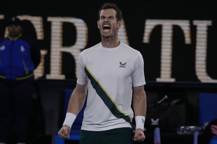 Andy Murray na Australian Open. Foto - TASR/AP
