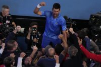Radosť Novaka Djokovića z 22. grandslamového titulu. Foto TASR/AP