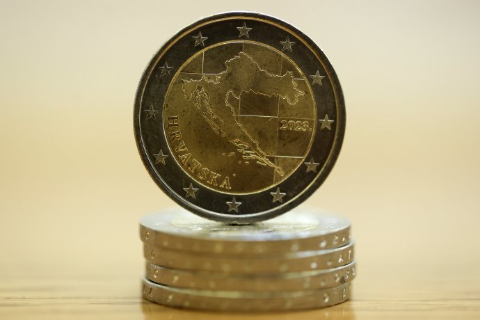 Národná strana chorvátskej eurovej mince. Foto – TASR / AP