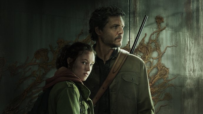 Bella Ramsey (Ellie) a Pedro Pascal (Joel) v seriáli The Last of Us. Foto - Netflix