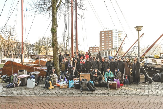Slovenská výprava sa opäť na Eurosonicu ubytovala na lodi v centre Groningenu. Foto - Martina Mlčúchová