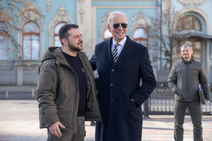 Volodymyr Zelenskyj a Joe Biden v Kyjive. Foto: Biely dom