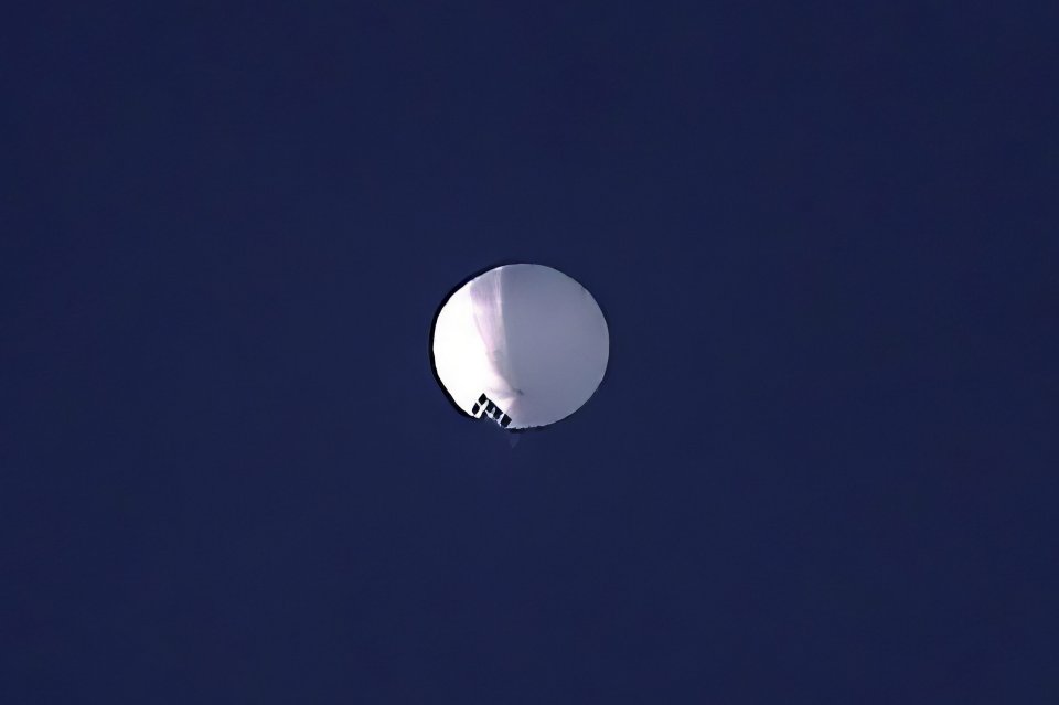 Balón zachytený nad štátom Montana. Foto - TASR/AP