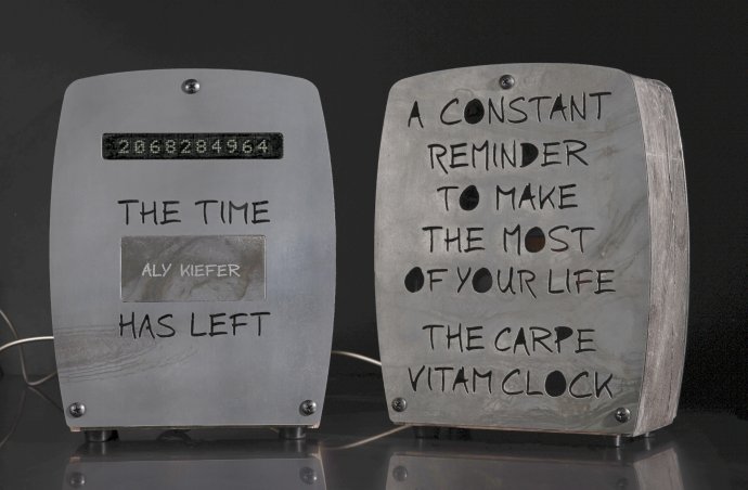 Carpe Vitam Clock, zariadenie odpočítavajúce zostávajúce sekundy života. Foto - Jean-Remy von Matt